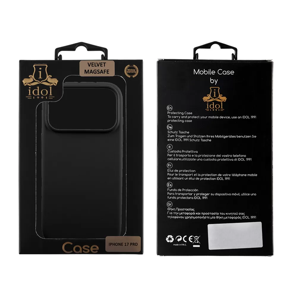IDOL 1991 ΘΗΚΗ IPHONE 17 PRO 6.3" VELVET MAGSAFE TPU CAMERA GUARD BLACK - Image 2