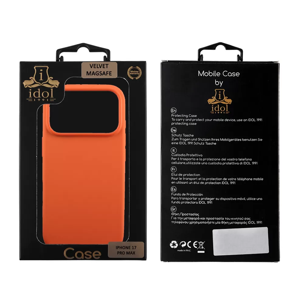 IDOL 1991 ΘΗΚΗ IPHONE 17 PRO MAX 6.9" VELVET MAGSAFE TPU CAMERA GUARD ORANGE - Image 2