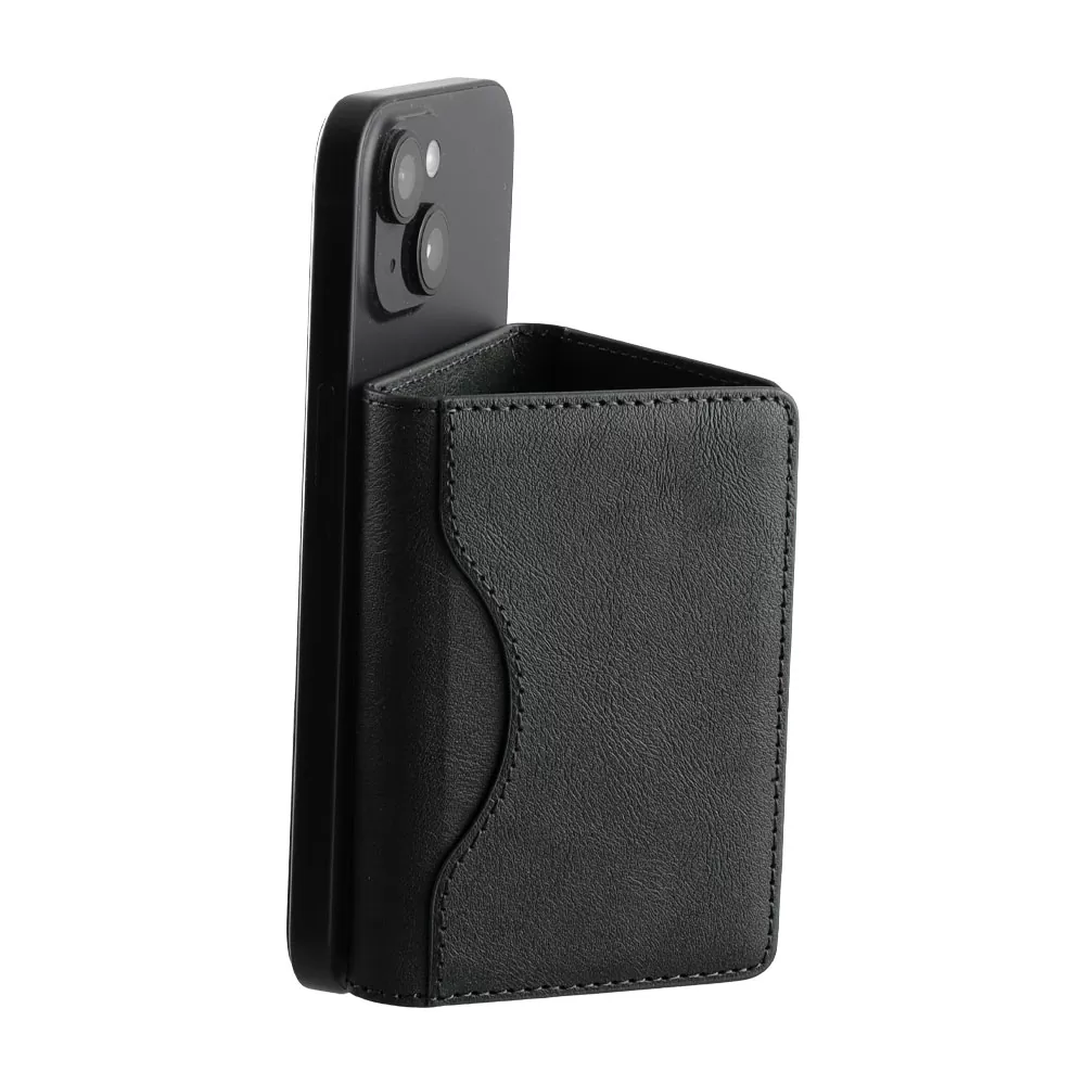 IDOL 1991 LEATHER POCKET MAGSAFE ANTI-RF CARD WALLET BLACK - Image 10