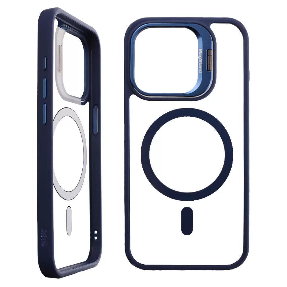 IDOL 1991 MAGSTAND CLEAR TPU ΘΗΚΗ IPHONE 15 PRO 6.1in HYPER MAGSAFE CAMERA GUARD BLUE - Image 6
