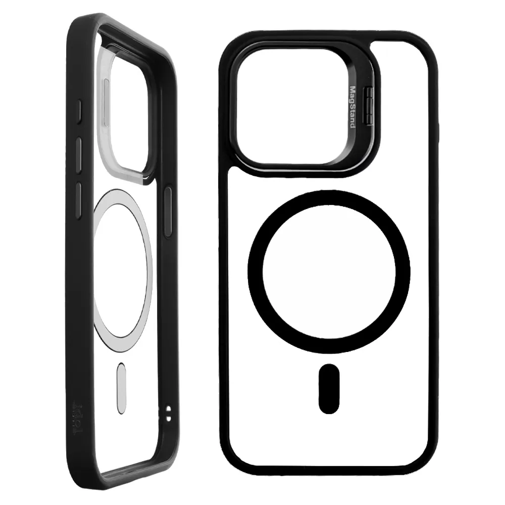 IDOL 1991 MAGSTAND CLEAR TPU ΘΗΚΗ IPHONE 15 PRO 6.1in HYPER MAGSAFE CAMERA GUARD BLACK - Image 6
