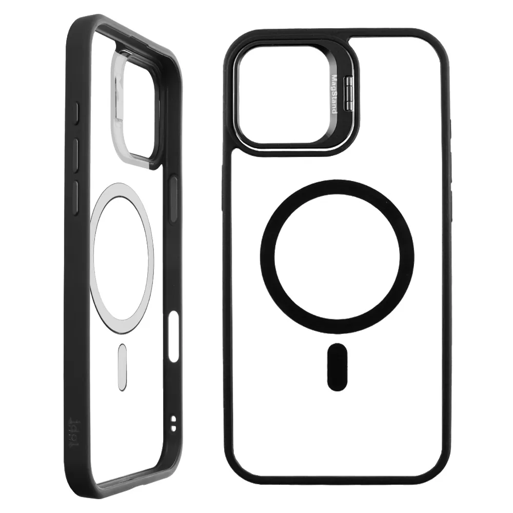 IDOL 1991 MAGSTAND CLEAR TPU ΘΗΚΗ IPHONE 16 6.1in HYPER MAGSAFE CAMERA GUARD BLACK - Image 6