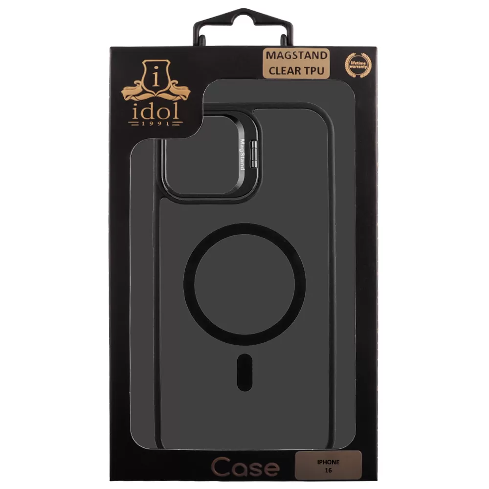 IDOL 1991 MAGSTAND CLEAR TPU ΘΗΚΗ IPHONE 16 6.1in HYPER MAGSAFE CAMERA GUARD BLACK - Image 2