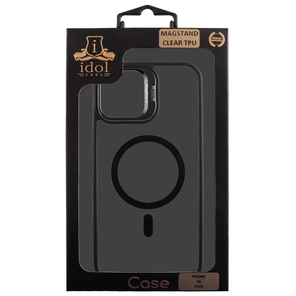 IDOL 1991 MAGSTAND CLEAR TPU ΘΗΚΗ IPHONE 16 PLUS 6.7in  HYPER MAGSAFE CAMERA GUARD BLACK - Image 2