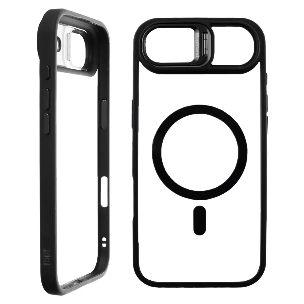 IDOL 1991 MAGSTAND CLEAR TPU ΘΗΚΗ IPHONE 17 AIR 6.5in  HYPER MAGSAFE CAMERA GUARD BLACK - Image 6