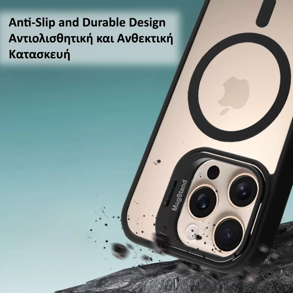 IDOL 1991 MAGSTAND CLEAR TPU ΘΗΚΗ IPHONE 17 AIR 6.5in  HYPER MAGSAFE CAMERA GUARD BLUE - Image 3