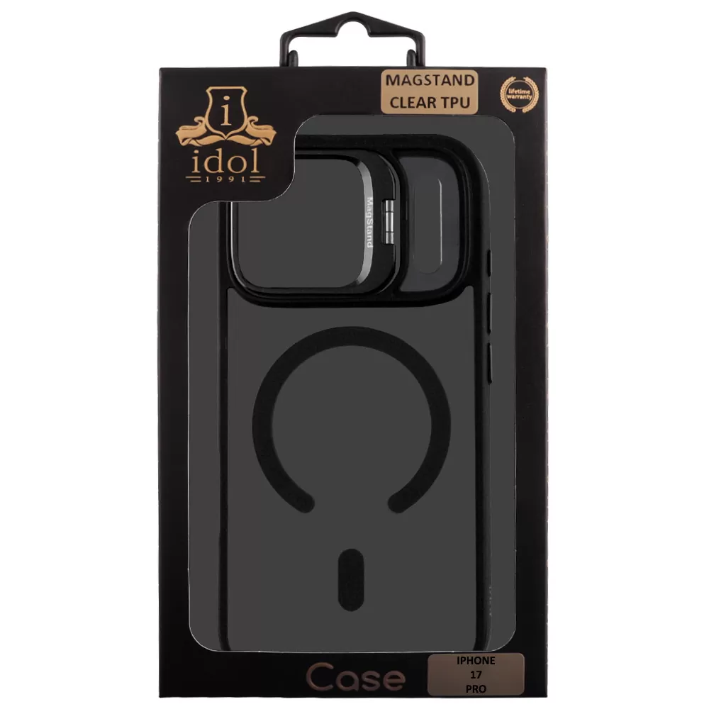 IDOL 1991 MAGSTAND CLEAR TPU ΘΗΚΗ IPHONE 17 PRO 6.3in HYPER MAGSAFE CAMERA GUARD BLACK - Image 2