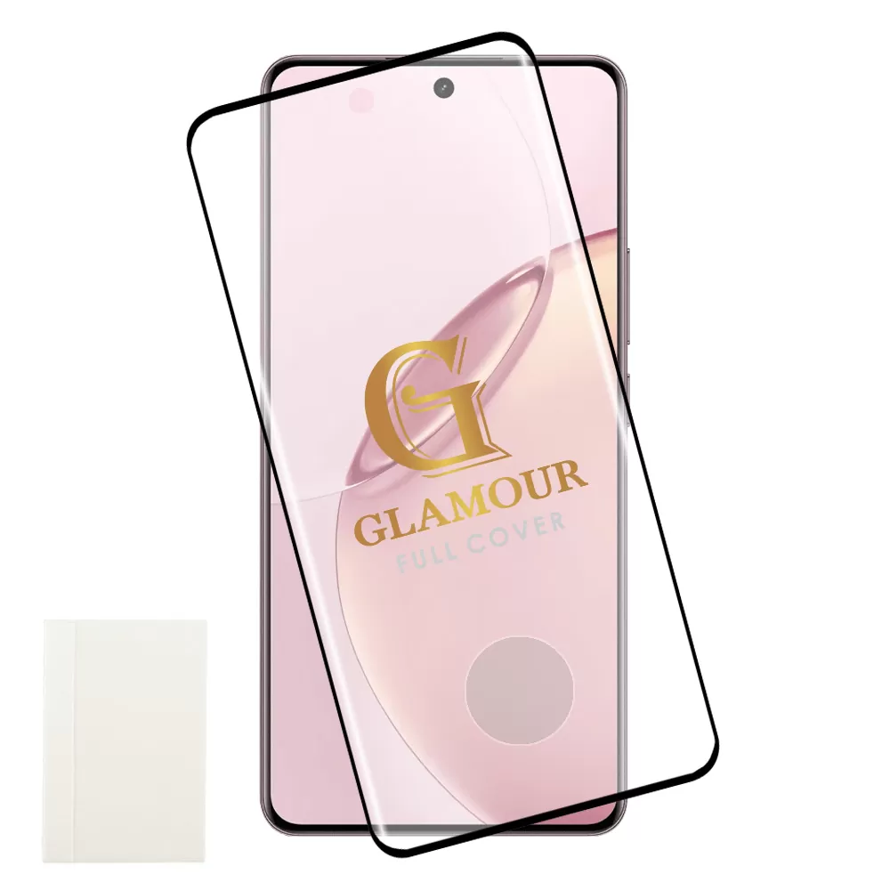 IDOL 1991 GLAMOUR TEMPERED GLASS REALME 16 PRO PLUS 6.8in 9H 0.30mm FULL COVER 3D FULL GLUE FINGER UNLOCK BLACK+SQUEEZY CARD