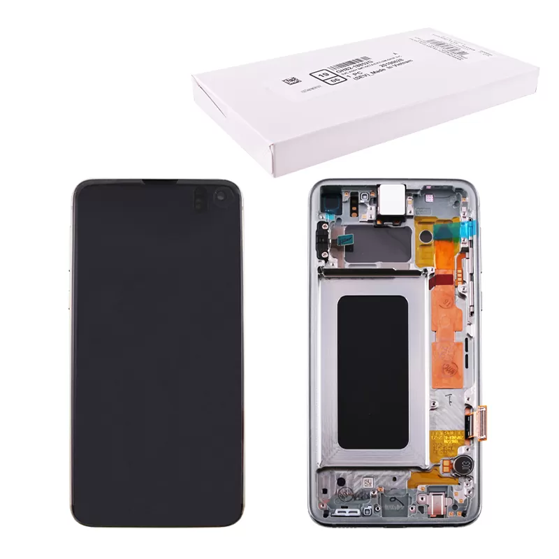 SAMSUNG S10e G970 ΟΘΟΝΗ AMOLED + TOUCH SCREEN + LENS + FRAME GH82-18852G YELLOW ORIGINAL SERVICE PACK