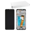 SAMSUNG A02s A025F ΟΘΟΝΗ+TOUCH SCREEN + LENS + FRAME GH81-20118A BLACK ORIGINAL SERVICE PACK
