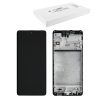SAMSUNG M51 M515 ΟΘΟΝΗ AMOLED PLUS + TOUCH SCREEN + LENS + FRAME GH82-23568A BLACK ORIGINAL SERVICE PACK