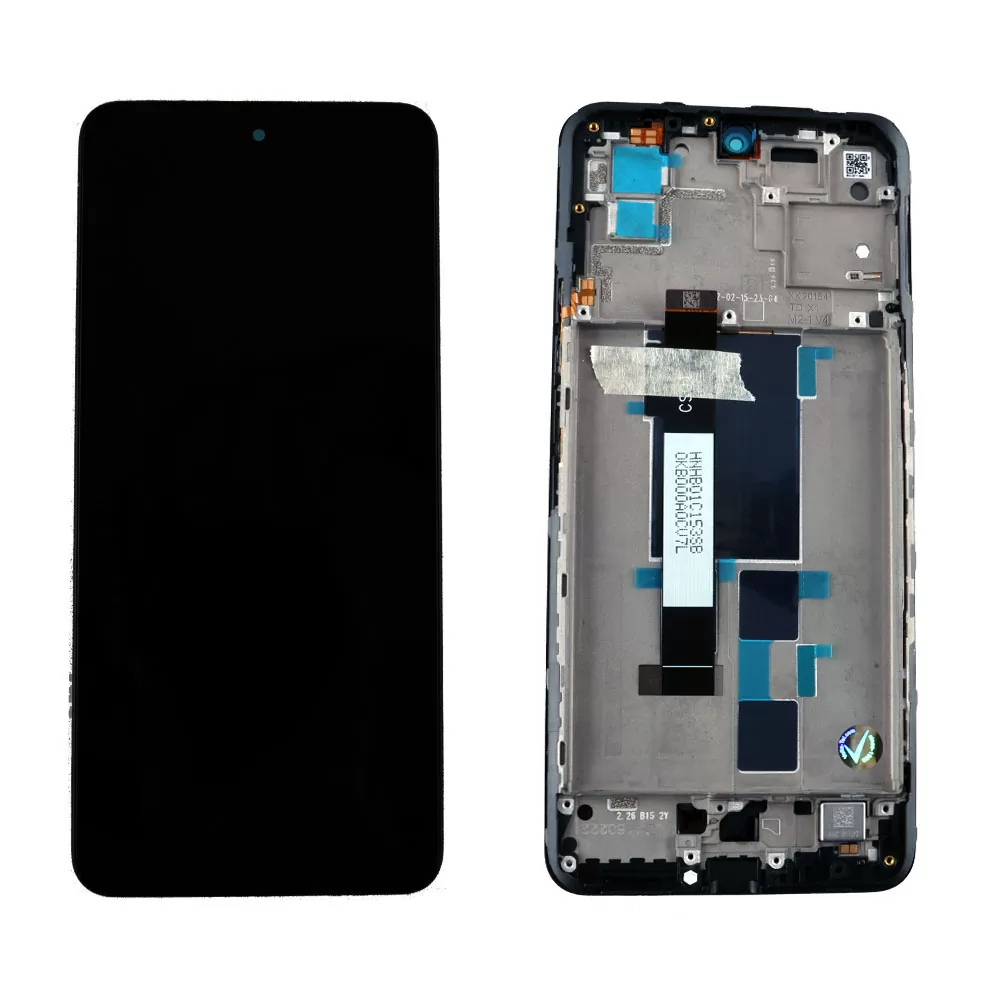 XIAOMI POCO X3 GT ΟΘΟΝΗ IPS + TOUCH SCREEN + LENS + FRAME 560003K10A00 BLACK ORIGINAL SERVICE PACK