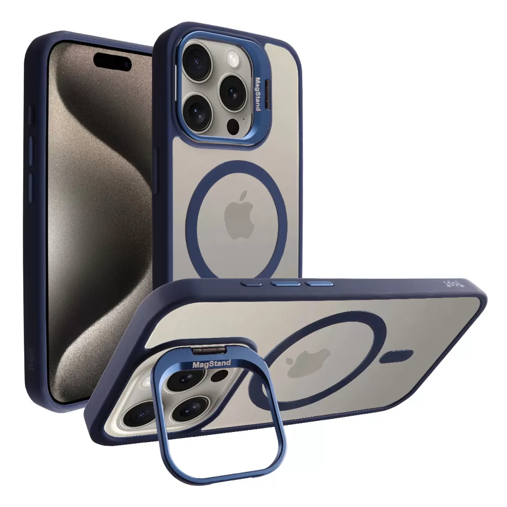 IDOL 1991 MAGSTAND CLEAR TPU ΘΗΚΗ IPHONE 15 PRO 6.1in HYPER MAGSAFE CAMERA GUARD BLUE