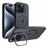 IDOL 1991 MAGSTAND CLEAR TPU ΘΗΚΗ IPHONE 15 PRO MAX 6.7in  HYPER MAGSAFE CAMERA GUARD BLACK