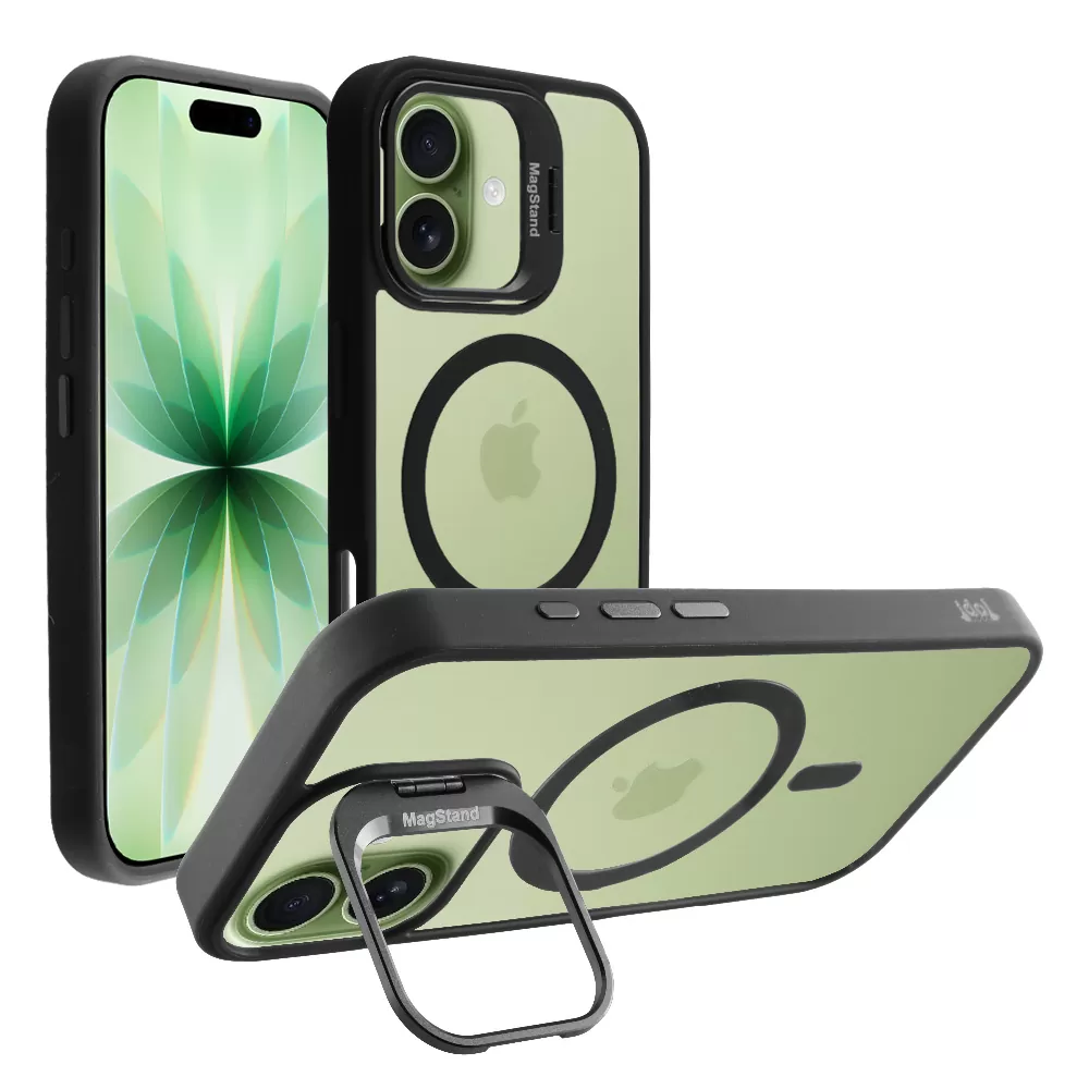 IDOL 1991 MAGSTAND CLEAR TPU ΘΗΚΗ IPHONE 17 6.3in  HYPER MAGSAFE CAMERA GUARD BLACK