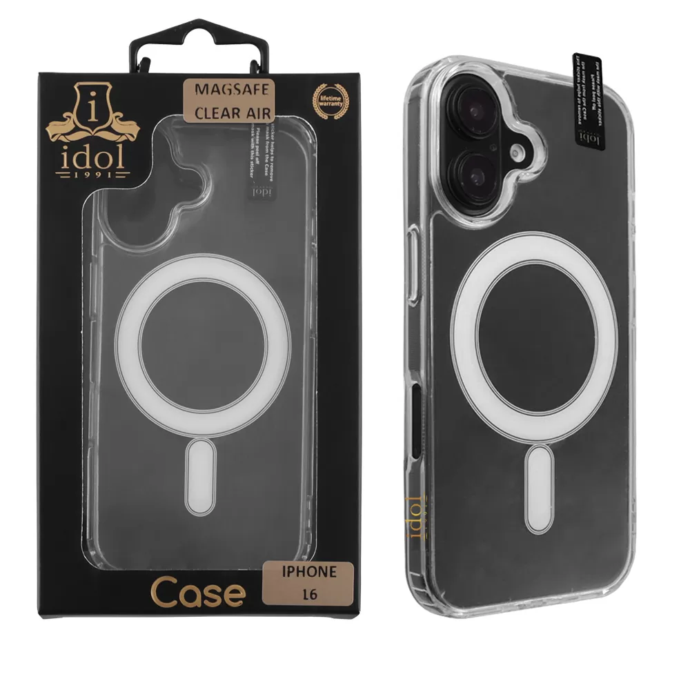 IDOL 1991 MAGSAFE ANTISHOCK CLEAR AIR TPU1 ΘΗΚΗ IPHONE 16 6.1" BACK COVER  CAMERA GUARD ΔΙΑΦΑΝΗ