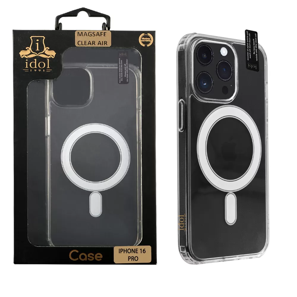 IDOL 1991 MAGSAFE ANTISHOCK CLEAR AIR TPU1 ΘΗΚΗ IPHONE 16 PRO 6.3" BACK COVER CAMERA GUARD ΔΙΑΦΑΝΗ