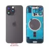 FOR IPHONE 16 PRO MAX BATTERY COVER + CAMERA LENS + METAL PLATE + MAGSAFE TITANIUM BLACK