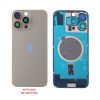 FOR IPHONE 16 PRO MAX BATTERY COVER + CAMERA LENS + METAL PLATE + MAGSAFE TITANIUM NATURAL