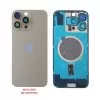 FOR IPHONE 16 PRO MAX BATTERY COVER + CAMERA LENS + METAL PLATE + MAGSAFE TITANIUM NATURAL