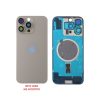 FOR IPHONE 16 PRO BATTERY COVER + CAMERA LENS + METAL PLATE + MAGSAFE TITANIUM NATURAL