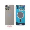 FOR IPHONE 16 PRO BATTERY COVER + CAMERA LENS + METAL PLATE + MAGSAFE TITANIUM NATURAL
