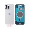 FOR IPHONE 16 PRO BATTERY COVER + CAMERA LENS + METAL PLATE + MAGSAFE TITANIUM WHITE