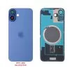 FOR IPHONE 16 PLUS BATTERY COVER + CAMERA LENS + METAL PLATE + MAGSAFE ULTRAMARINE