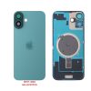 FOR IPHONE 16 BATTERY COVER + CAMERA LENS + METAL PLATE + MAGSAFE TEAL