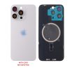 FOR IPHONE 15 PRO MAX BATTERY COVER + CAMERA LENS + METAL PLATE + MAGSAFE TITANIUM WHITE