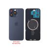 FOR IPHONE 15 PRO BATTERY COVER + CAMERA LENS + METAL PLATE + MAGSAFE TITANIUM BLUE