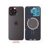 FOR IPHONE 15 PRO BATTERY COVER + CAMERA LENS + METAL PLATE + MAGSAFE TITANIUM BLACK