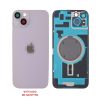 FOR IPHONE 14 PLUS BATTERY COVER + CAMERA LENS + METAL PLATE + MAGSAFE PURPLE
