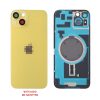 FOR IPHONE 14 PLUS BATTERY COVER + CAMERA LENS + METAL PLATE + MAGSAFE YELLOW