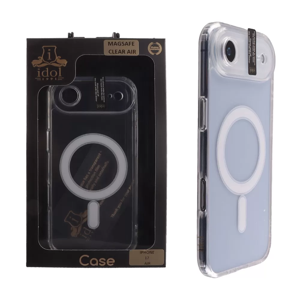 IDOL 1991 MAGSAFE ANTISHOCK CLEAR AIR TPU1 ΘΗΚΗ IPHONE 17 AIR 6.5in BACK COVER FULL CAMERA PROTECTION ΔΙΑΦΑΝΗ