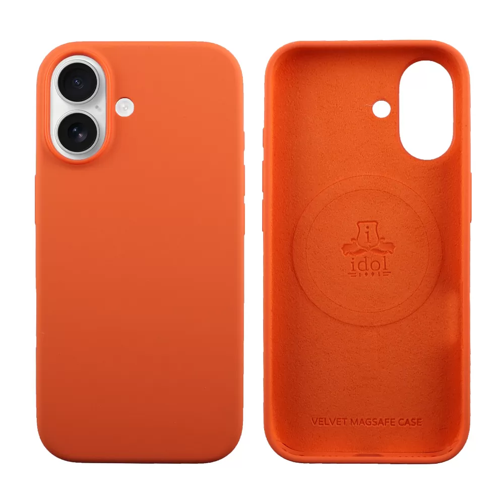 IDOL 1991 ΘΗΚΗ IPHONE 17 6.3" VELVET MAGSAFE TPU CAMERA GUARD ORANGE