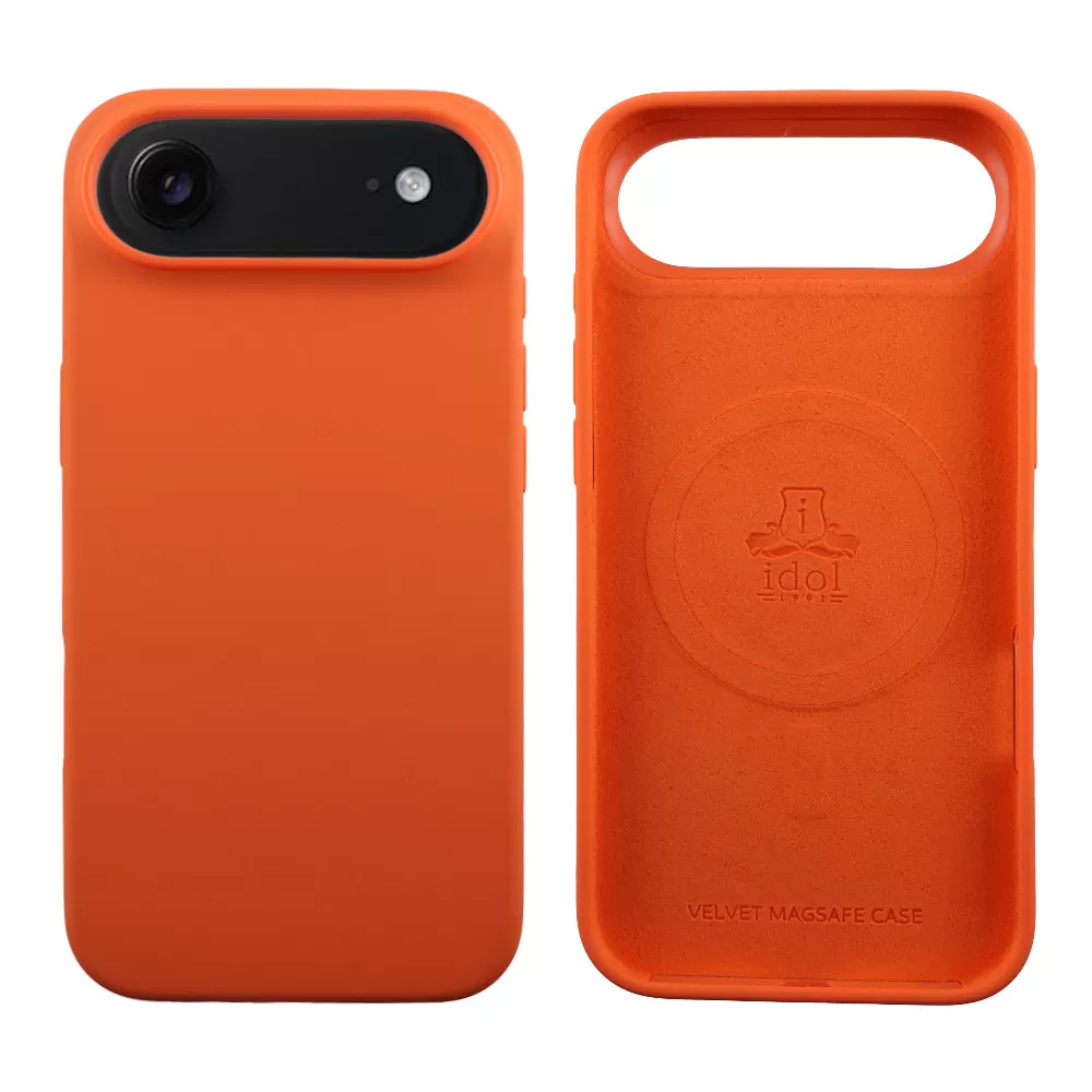 IDOL 1991 ΘΗΚΗ IPHONE 17 AIR 6.5" VELVET MAGSAFE TPU CAMERA GUARD ORANGE