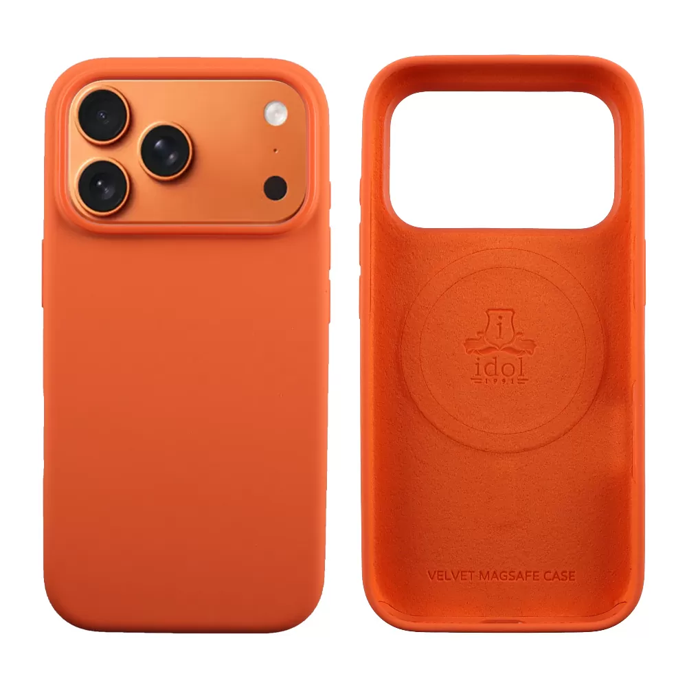 IDOL 1991 ΘΗΚΗ IPHONE 17 PRO MAX 6.9" VELVET MAGSAFE TPU CAMERA GUARD ORANGE