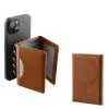 IDOL 1991 LEATHER POCKET MAGSAFE ANTI-RF CARD WALLET CAMEL