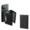 IDOL 1991 LEATHER POCKET MAGSAFE ANTI-RF CARD WALLET BLACK