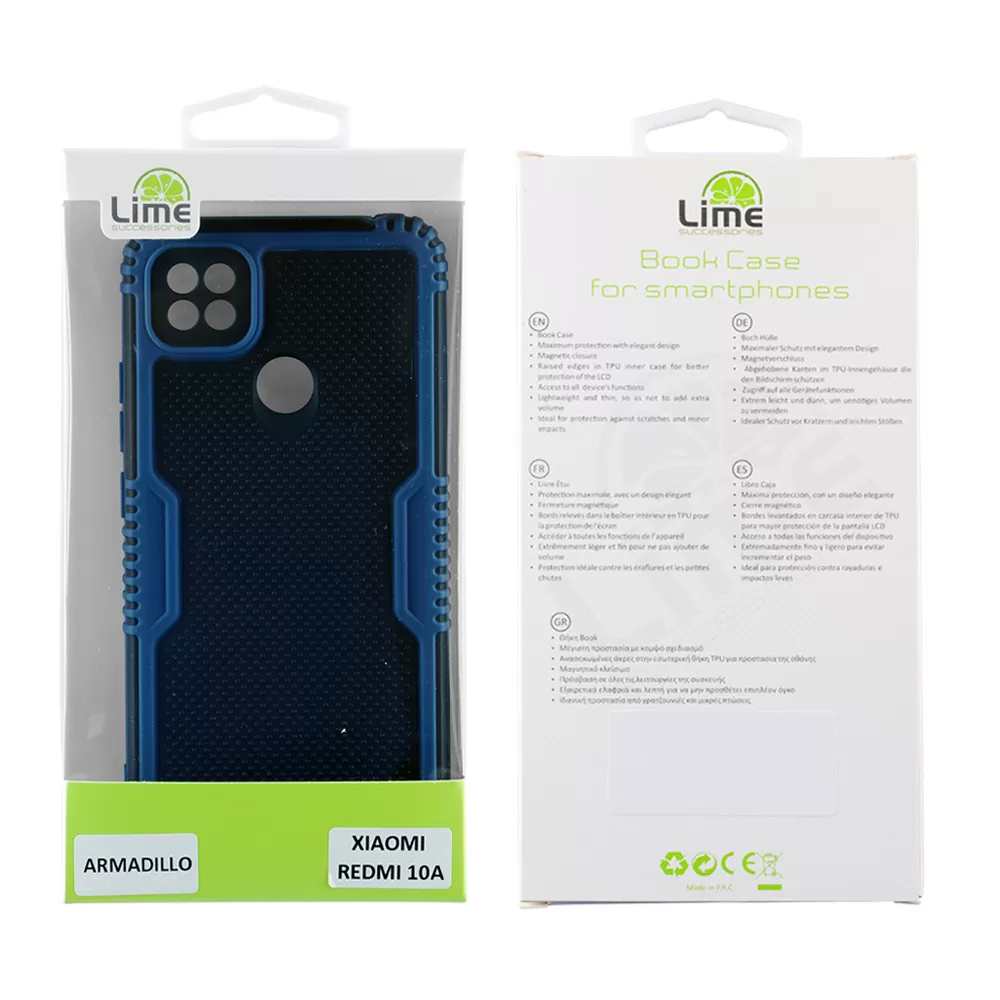 LIME ARMADILLO ΘΗΚΗ XIAOMI REDMI 10A 6.53in  FULL CAMERA PROTECTION BLUE - Image 2