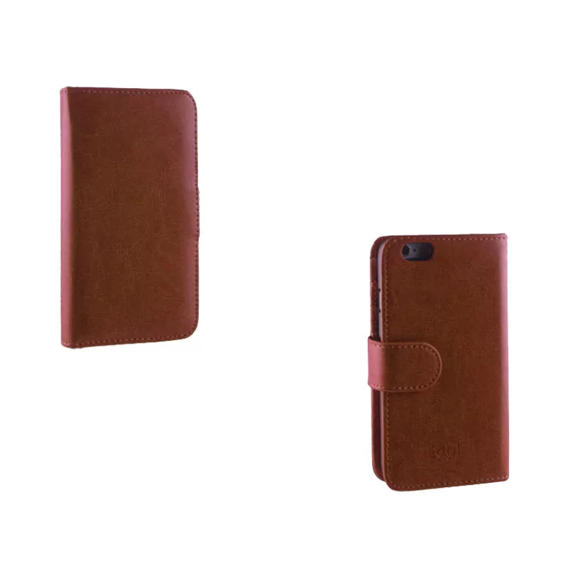 IDOL 1991 2IN1 WALLET ΘΗΚΗ IPHONE 6S/6 4.7in  BOOK+COVER CAMEL - Image 2