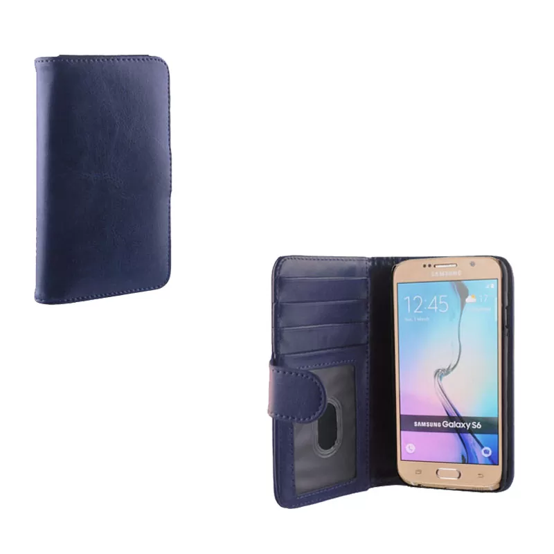 IDOL 1991 2IN1 WALLET ΘΗΚΗ SAMSUNG S6 G920  BOOK+COVER BLUE - Image 3
