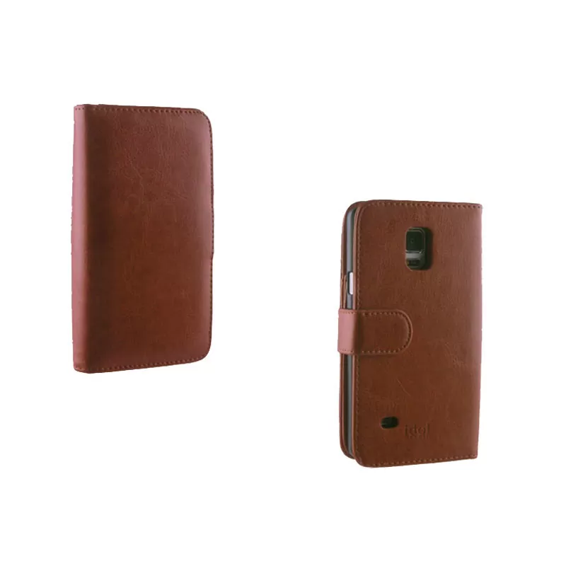 IDOL 1991 2IN1 WALLET ΘΗΚΗ SAMSUNG S6 G920  BOOK+COVER CAMEL - Image 2