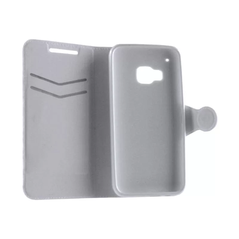 VOLTE-TEL ΘΗΚΗ HTC ONE M9 LINE LEATHER-TPU BOOK STAND WHITE - Image 4