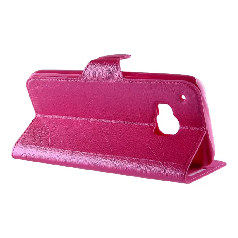 VOLTE-TEL ΘΗΚΗ HTC ONE M9 LINE LEATHER-TPU BOOK STAND PINK - Image 4
