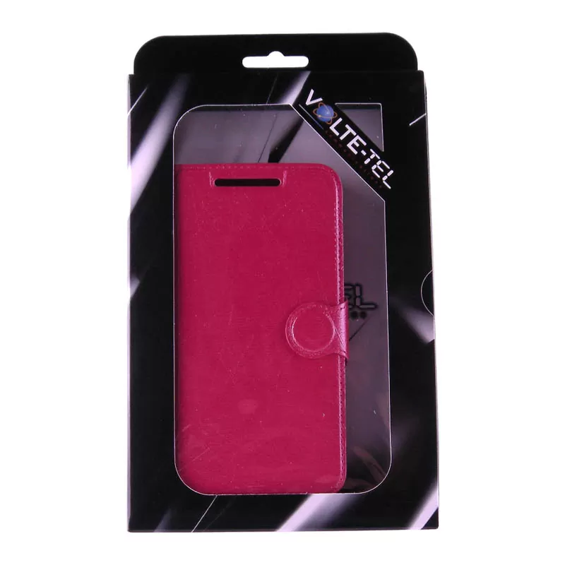 VOLTE-TEL ΘΗΚΗ HTC ONE M9 LINE LEATHER-TPU BOOK STAND PINK - Image 3