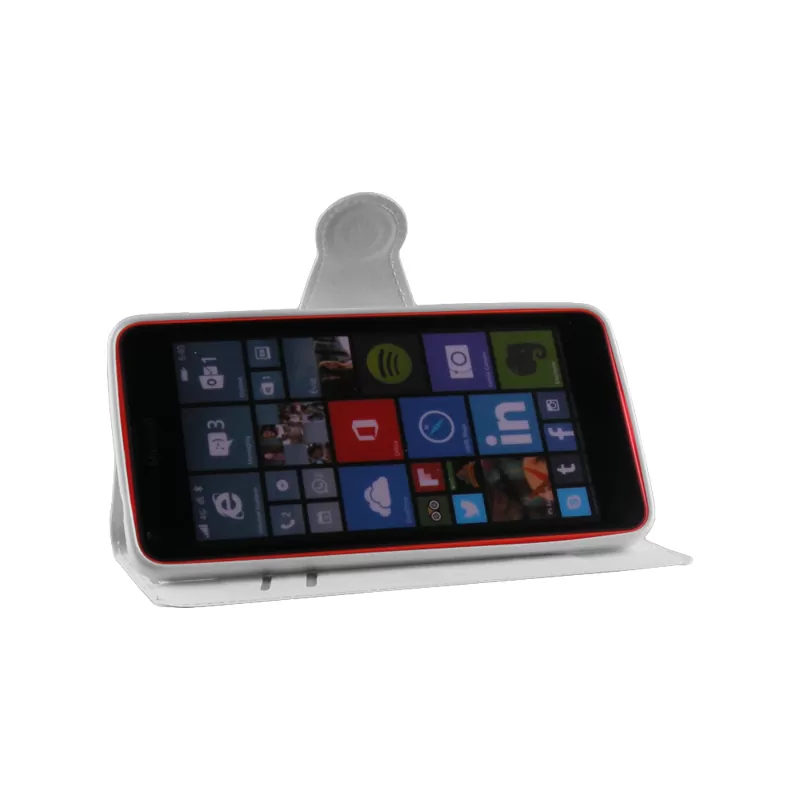 VOLTE-TEL ΘΗΚΗ MICROSOFT LUMIA 640 LINE LEATHER-TPU BOOK STAND WHITE - Image 3