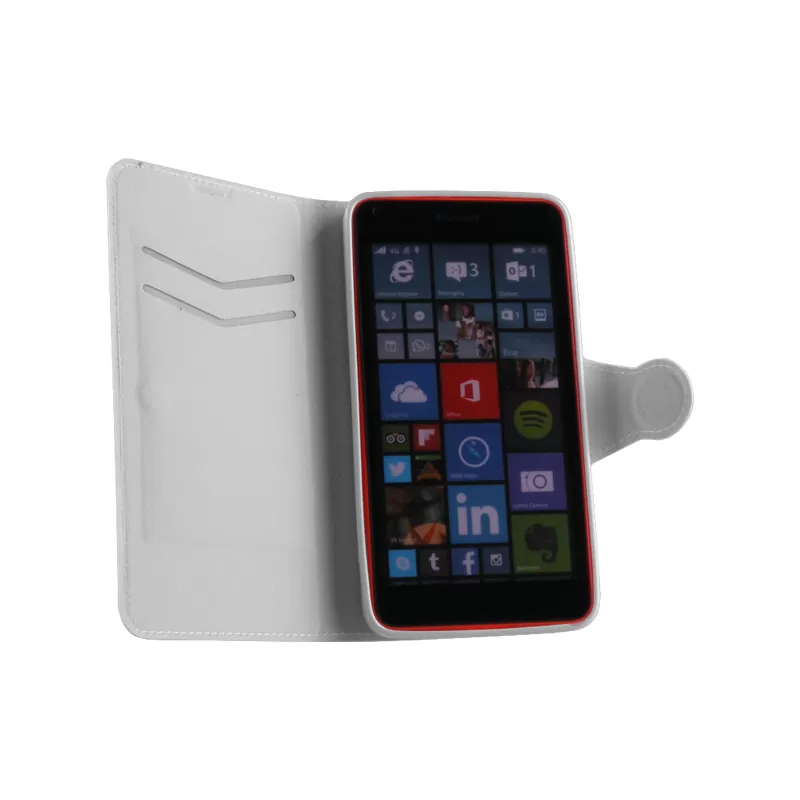 VOLTE-TEL ΘΗΚΗ MICROSOFT LUMIA 640 LINE LEATHER-TPU BOOK STAND WHITE - Image 2