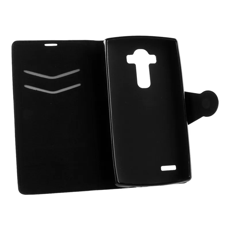 VOLTE-TEL ΘΗΚΗ LG G4 H815 LINE LEATHER-TPU BOOK STAND BLACK - Image 2
